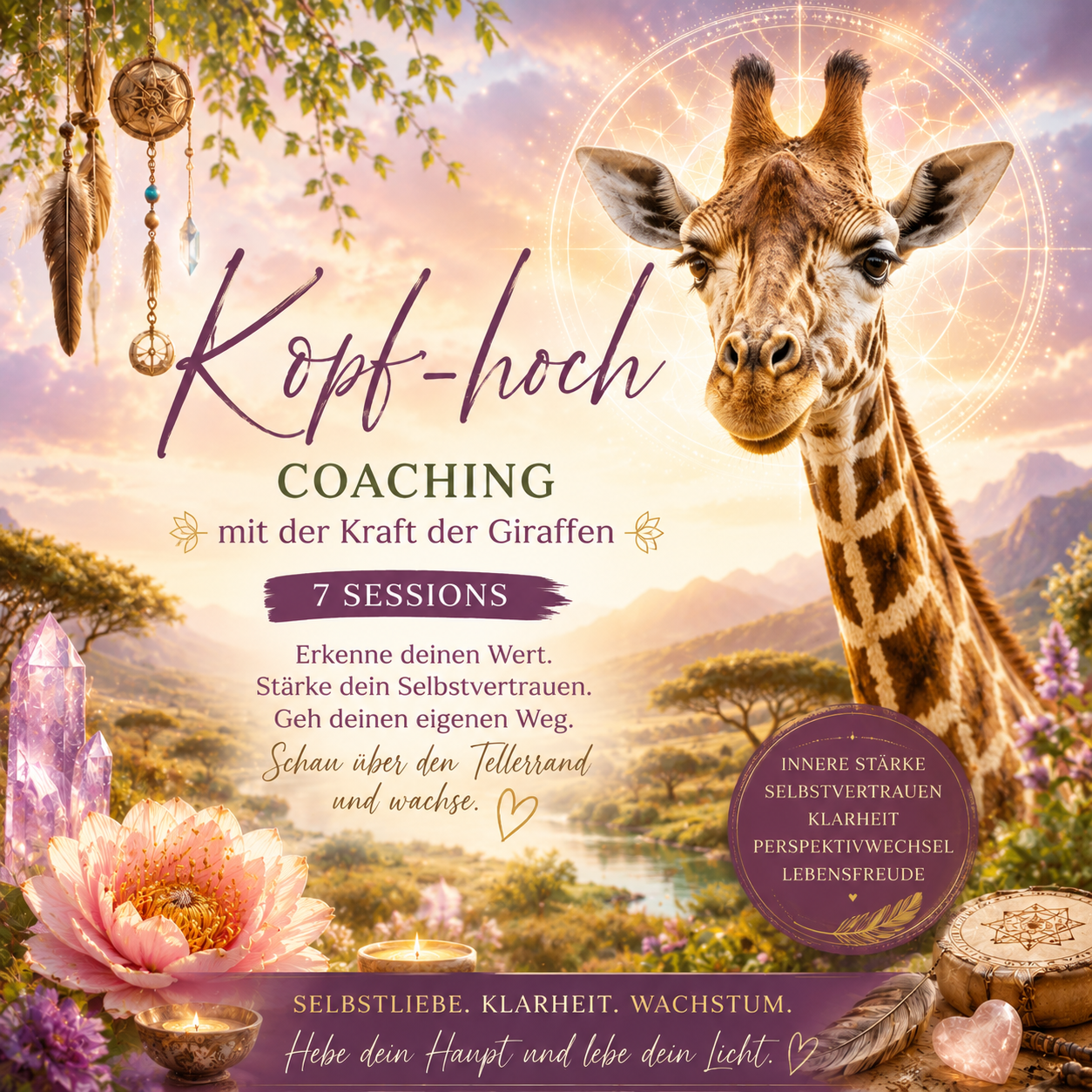Kopf-hoch-Coaching mit Giraffenkraft ~ 7 Sessions