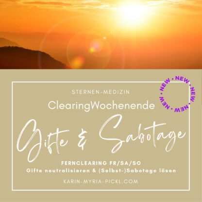 ClearingWochenende: Gifte & Sabotage